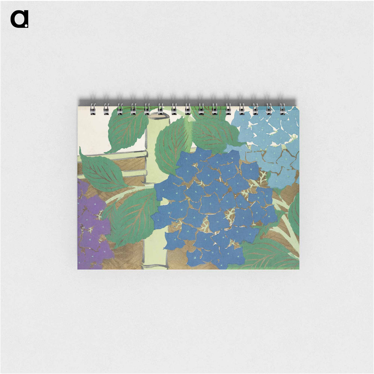 Hydrangea from Momoyogusa–Flowers of a Hundred Generations - 神坂 雪佳 Memo.