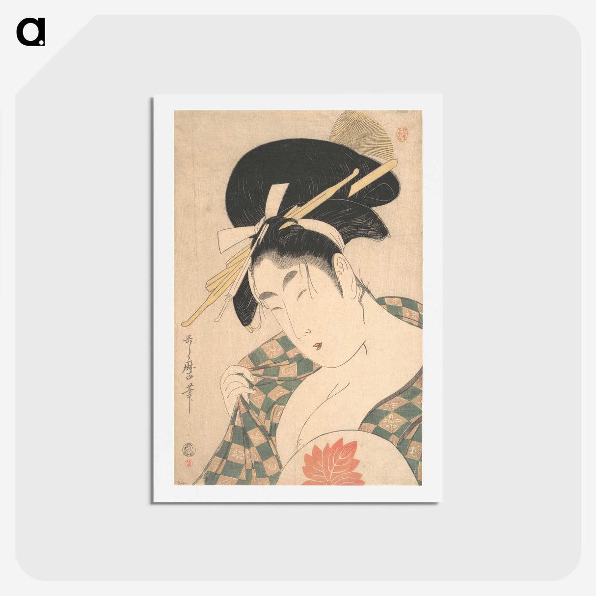 1-66_Kitagawa-Utamaro_hagaki