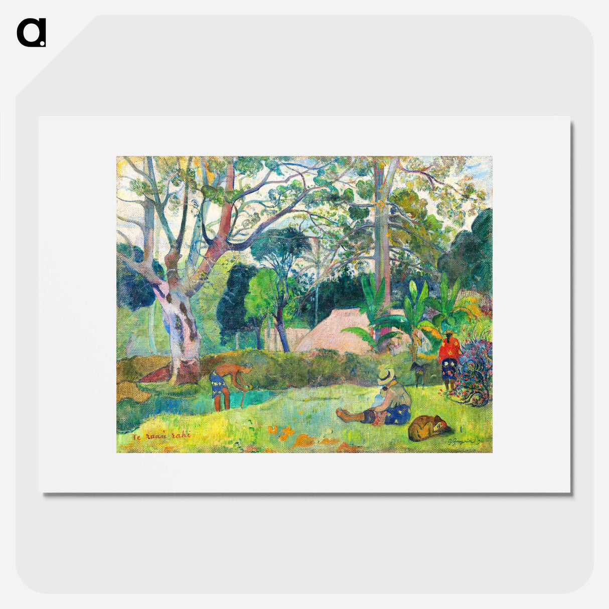 The Big Tree - ポール ゴーギャン Poster.