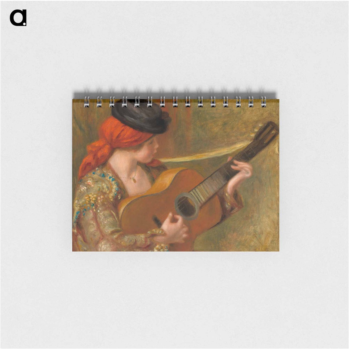 Young Spanish Woman with a Guitar - ピエール オーギュスト ルノワール Memo.