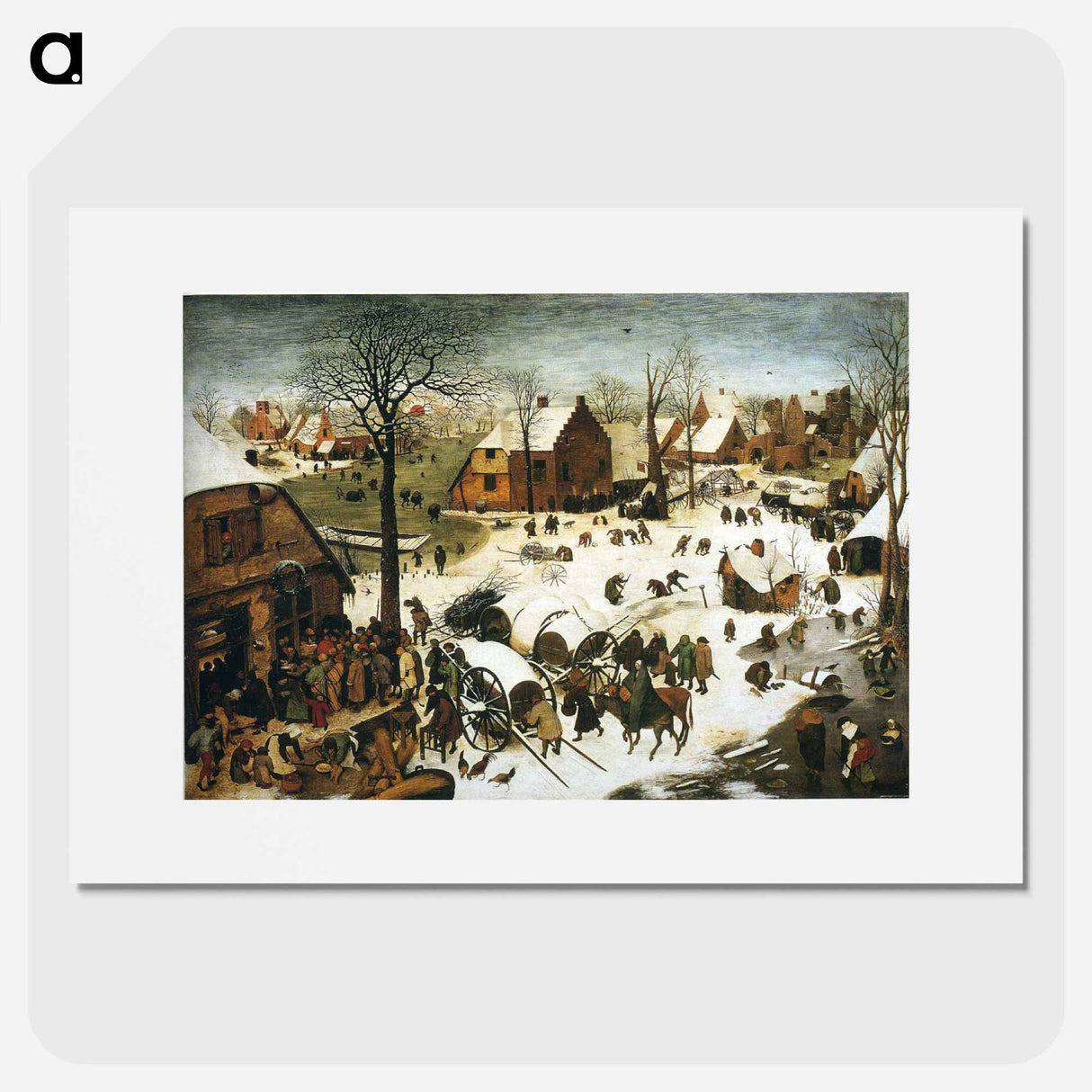 アートポスター-Census at Bethlehem - ピーター ブリューゲル Poster.
