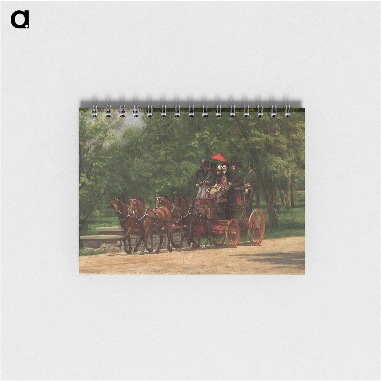 アートメモ帳-A May Morning in the Park ( The Fairman Robers Four in Hand) - トーマス エイキンズ Memo.