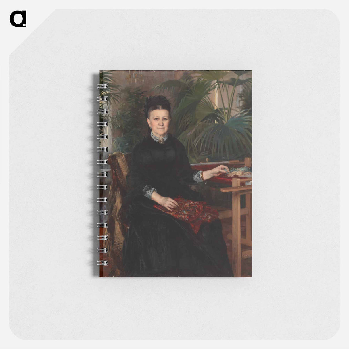 Portrait of mrs. anna sinebrychoff - アルバート エーデルフェルト Memo.