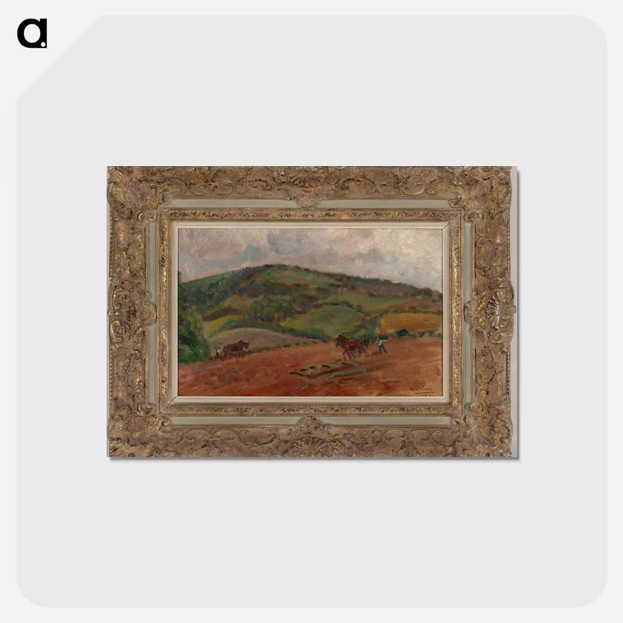 Farmwork - アルフレッド ウィリアム フィンチ Postcard.