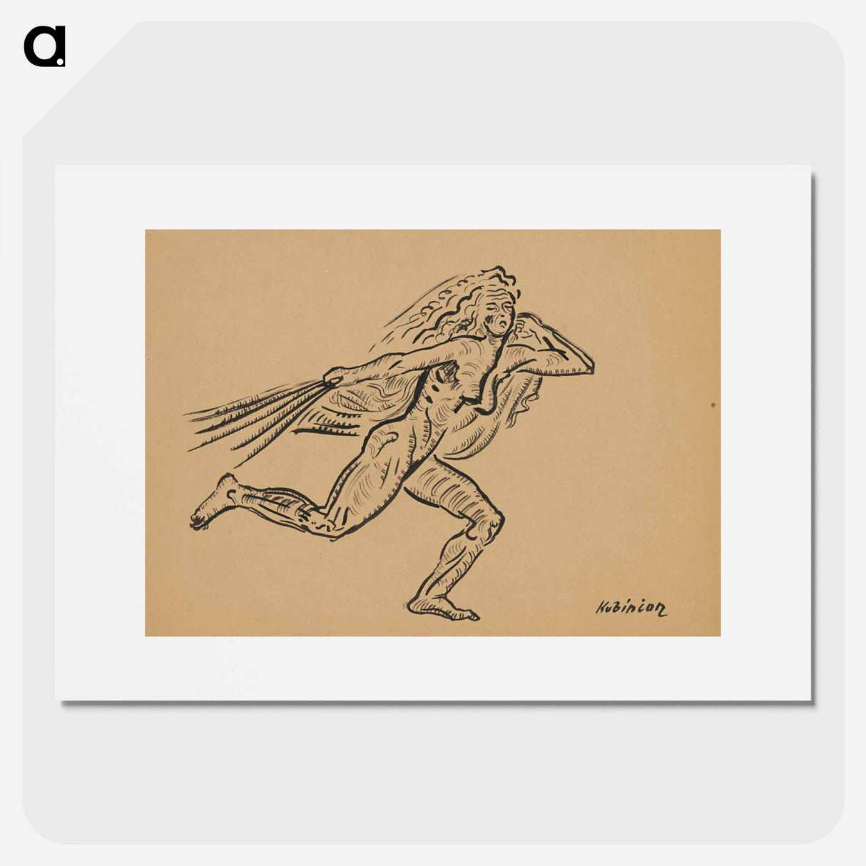 Female figure (wind) - アーノルド ピーター ワイズ クビンチャン Poster.