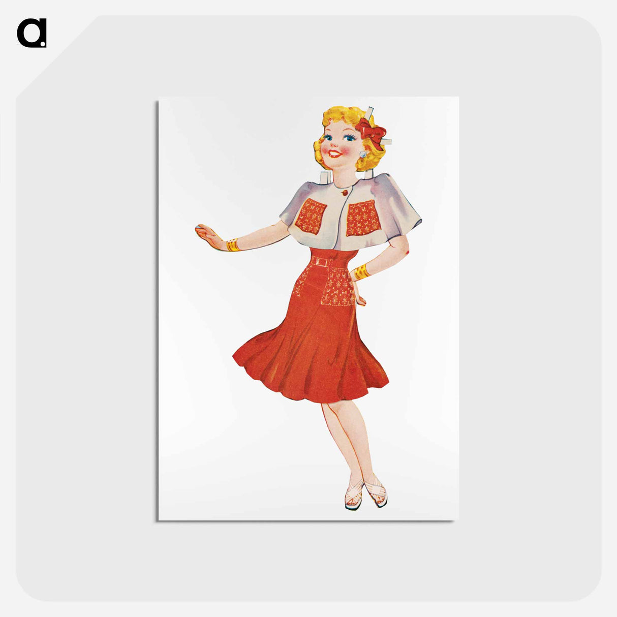 アートポストカード-Babs Paper Doll
- ボストン公共図書館 Postcard.