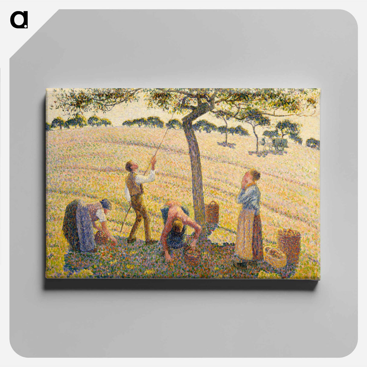 アートパネル-Apple Harvest - カミーユ ピサロ Canvas.