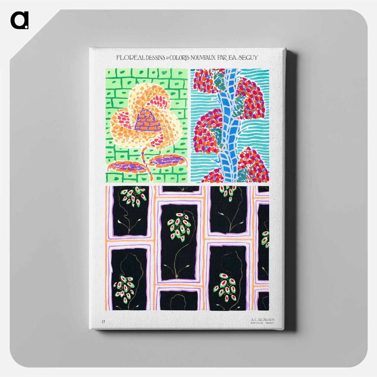 Floréal: dessins and coloris nouveaux - E.A.セギー Canvas.