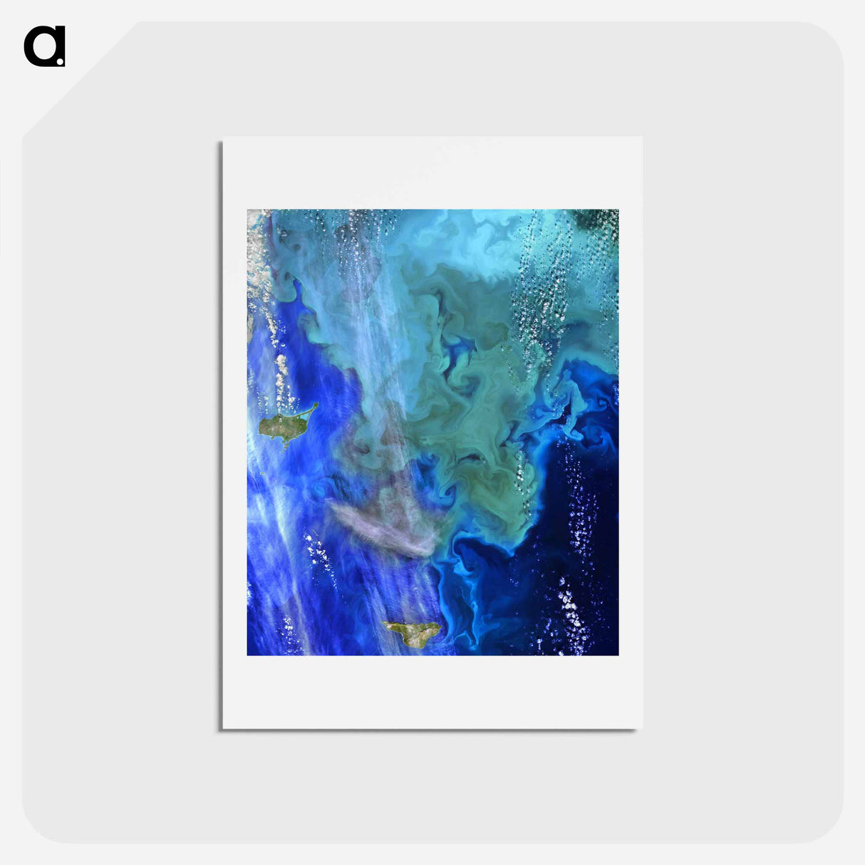 アートポストカード-Ocean Color Derived from NASA Satellite Data
- 上空からの地球 Postcard.