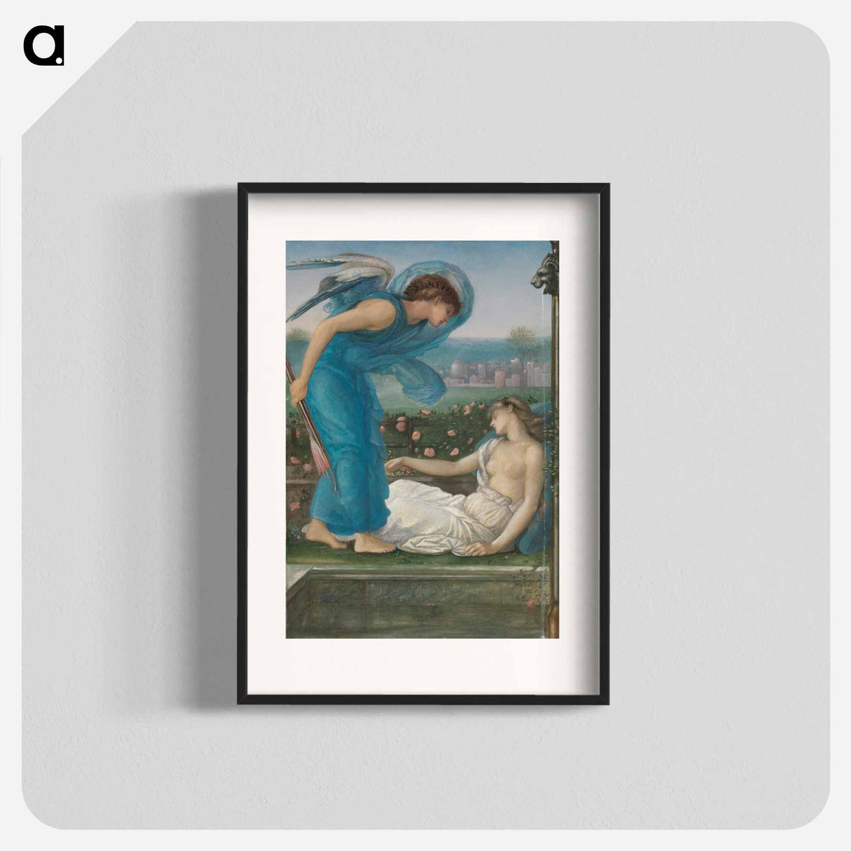 Cupid and Psyche - エドワード バーン ジョーンズ Poster.