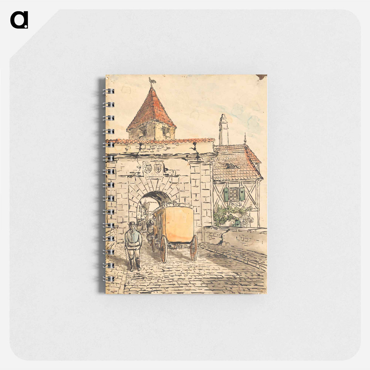 City gate with carriage - エゴン シーレ Memo.