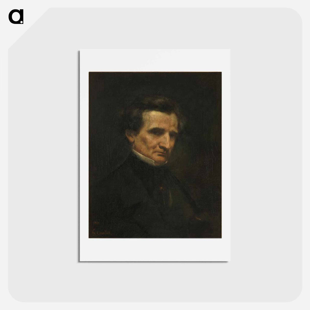 Hector Berlioz - ギュスターヴ クールベ Postcard.