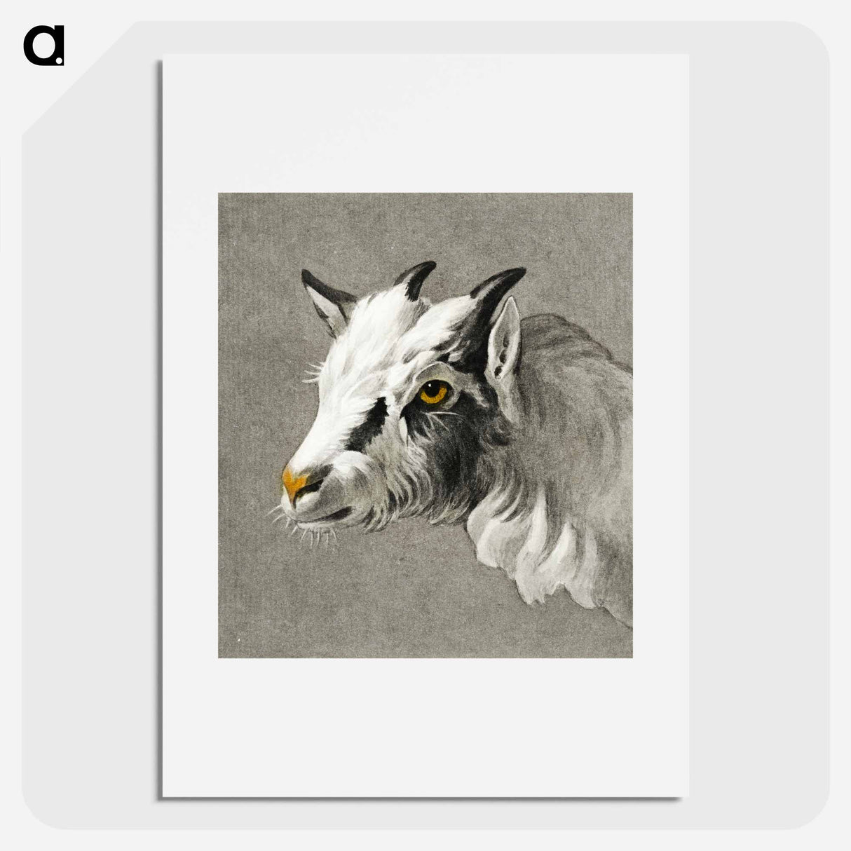 Head of a goat - ジャン ベルナール Poster.