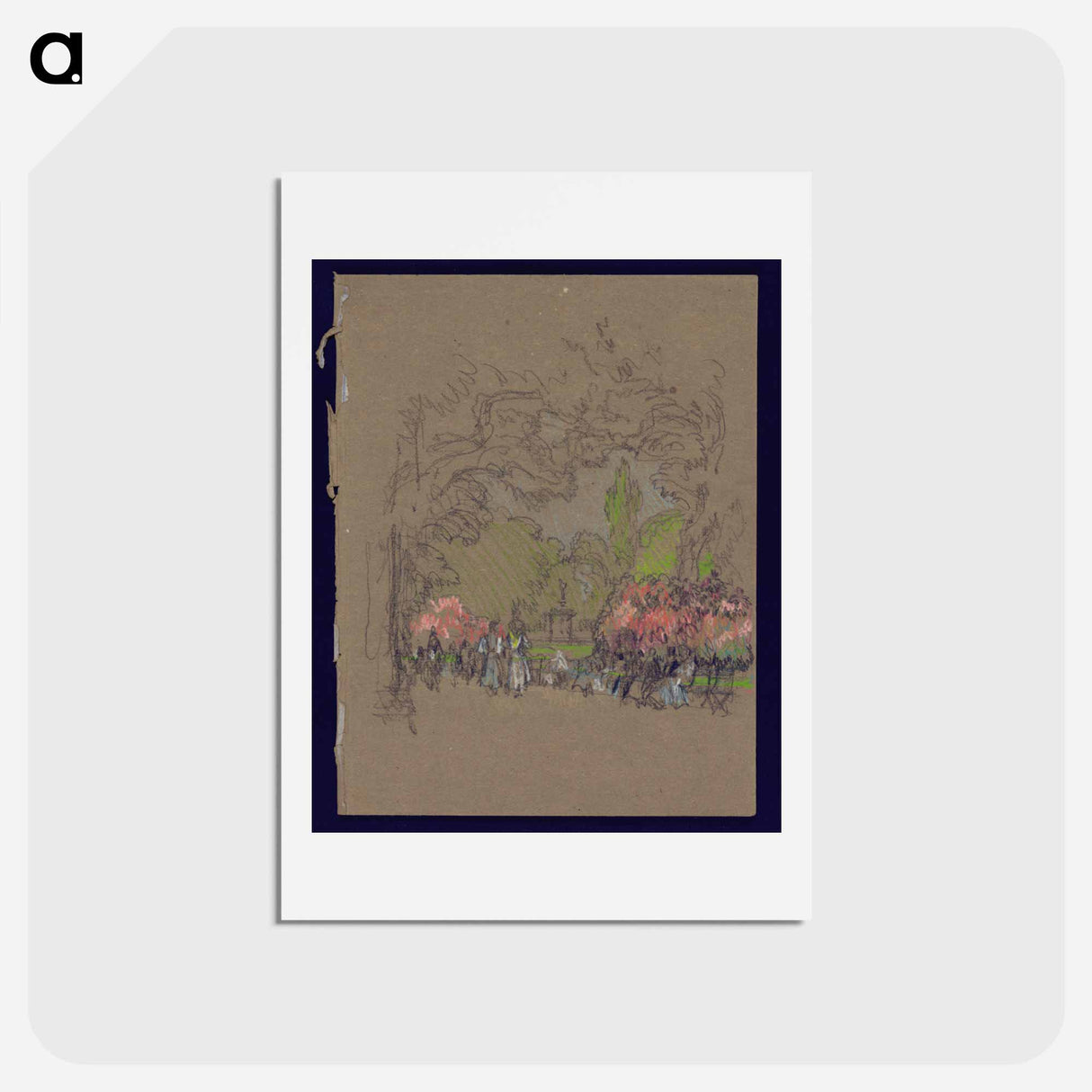 アートポストカード-Benches in Kensington Park
- ジョセフ ペネル Postcard.