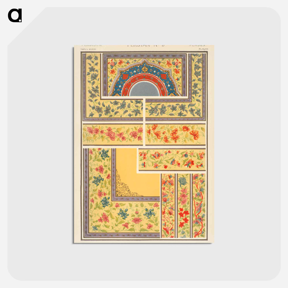 アートポストカード-Nineteenth-Century Ornament
- 装飾の文法 Postcard.