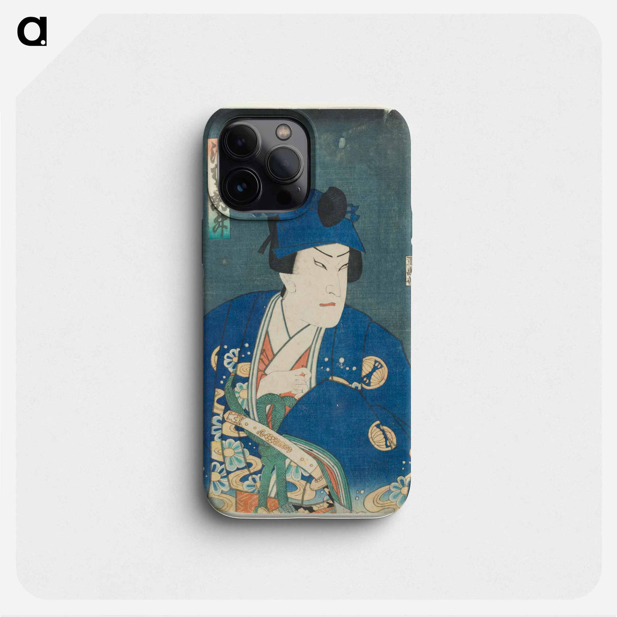 The Actor Sawamura Tosshō II as Ashikaga Yorikane - Toyohara Kunichika Phone Case.