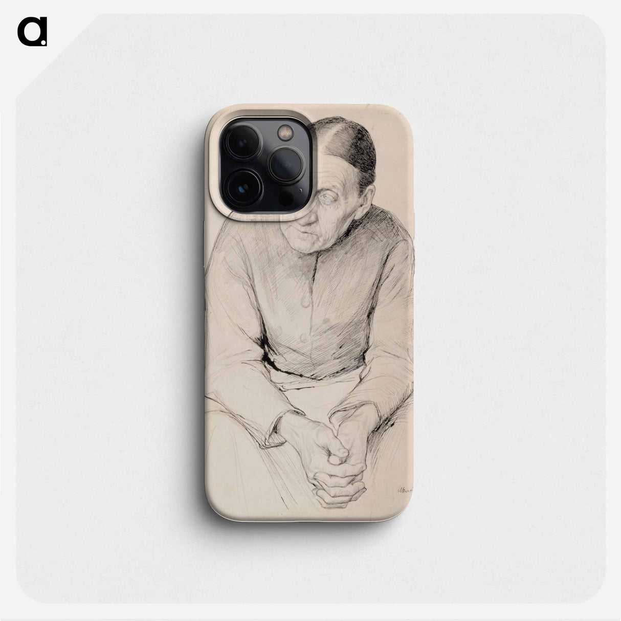 Old peasant woman - アルバート エーデルフェルト Phone Case.