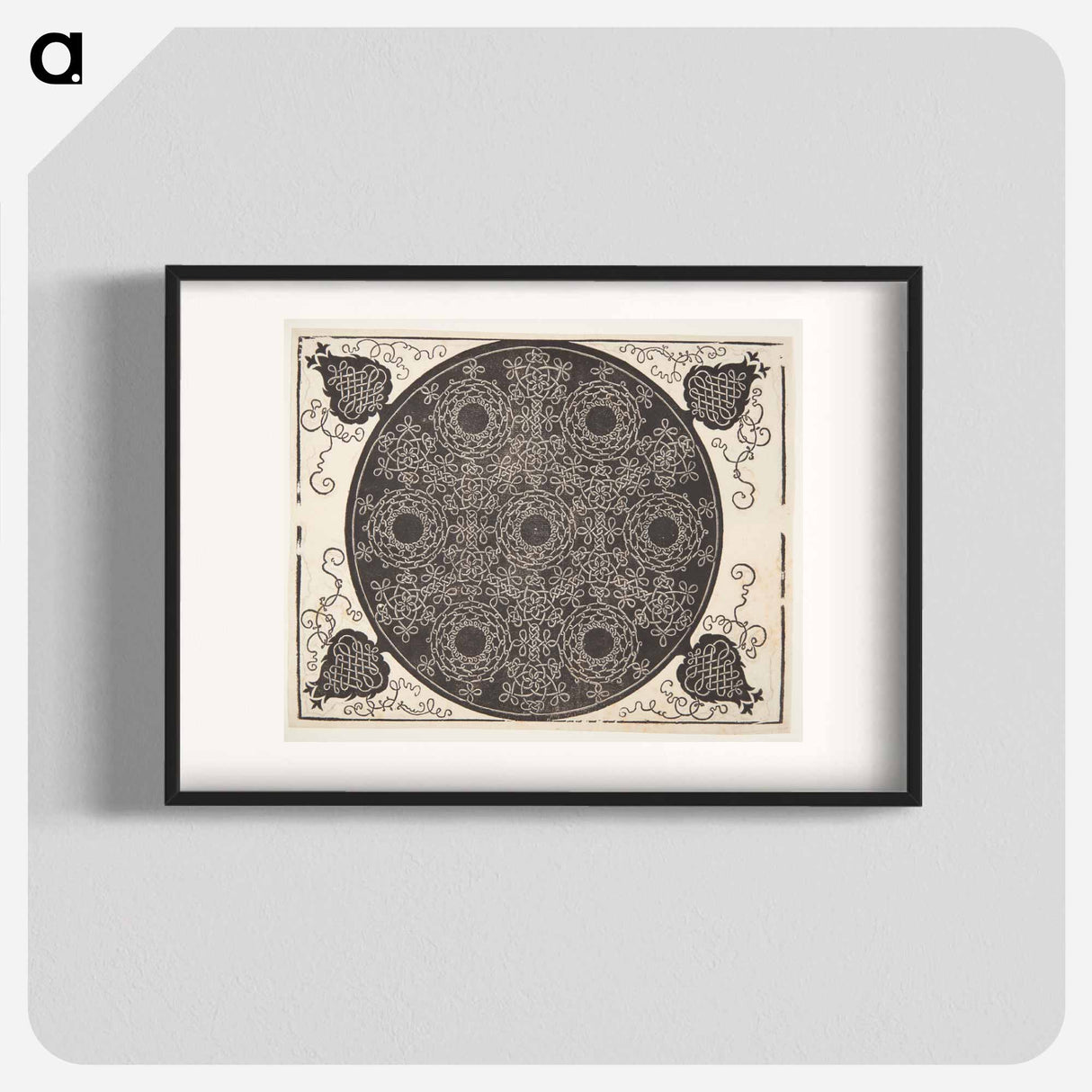 Knob with seven rings - アルブレヒト デューラー Poster.