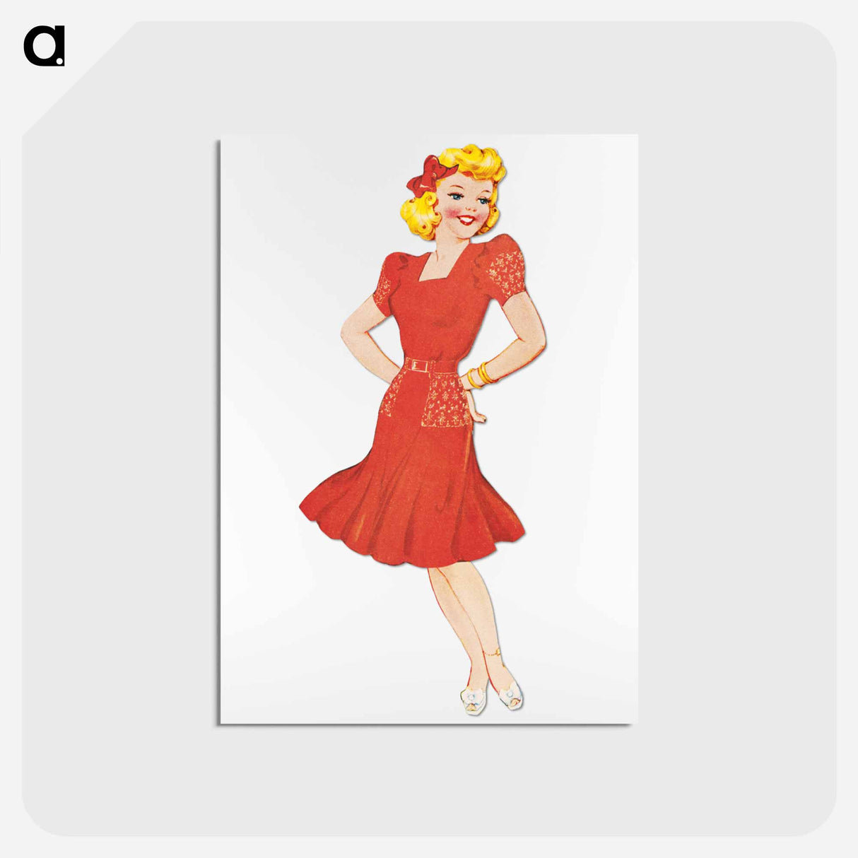 アートポストカード-Babs Paper Doll
- ボストン公共図書館 Postcard.
