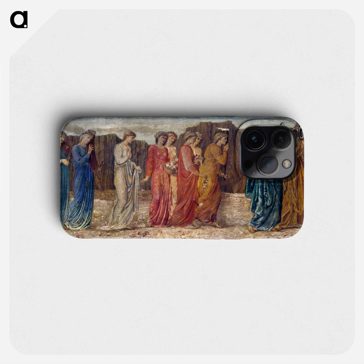 Cupid and Psyche - Palace Green Murals - The King and other Mourners abandon Psyche to the Monster - エドワード バーン ジョーンズ Phone Case.