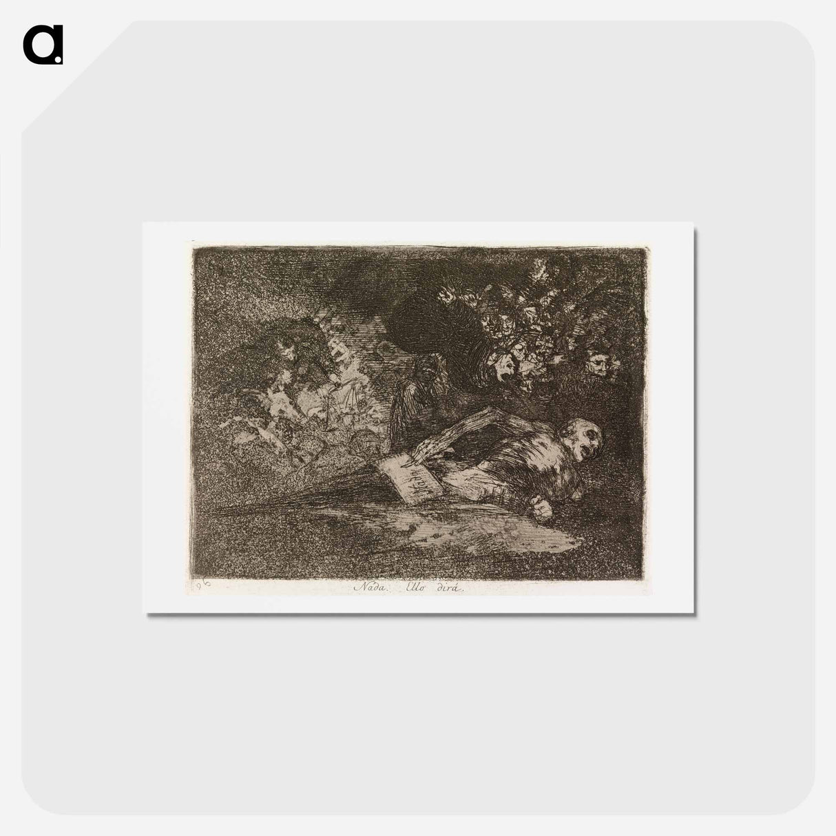 アートポストカード-Ei mitään. sen saatte nähdä - フランシスコ デ ゴヤ Postcard.