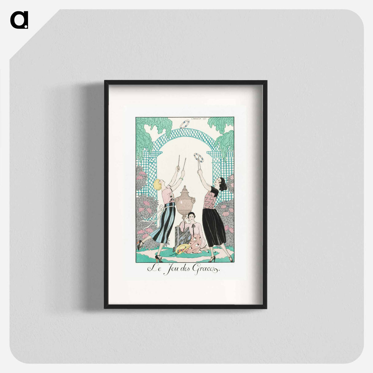 The Jeu des Graces - Georges Barbier Poster.