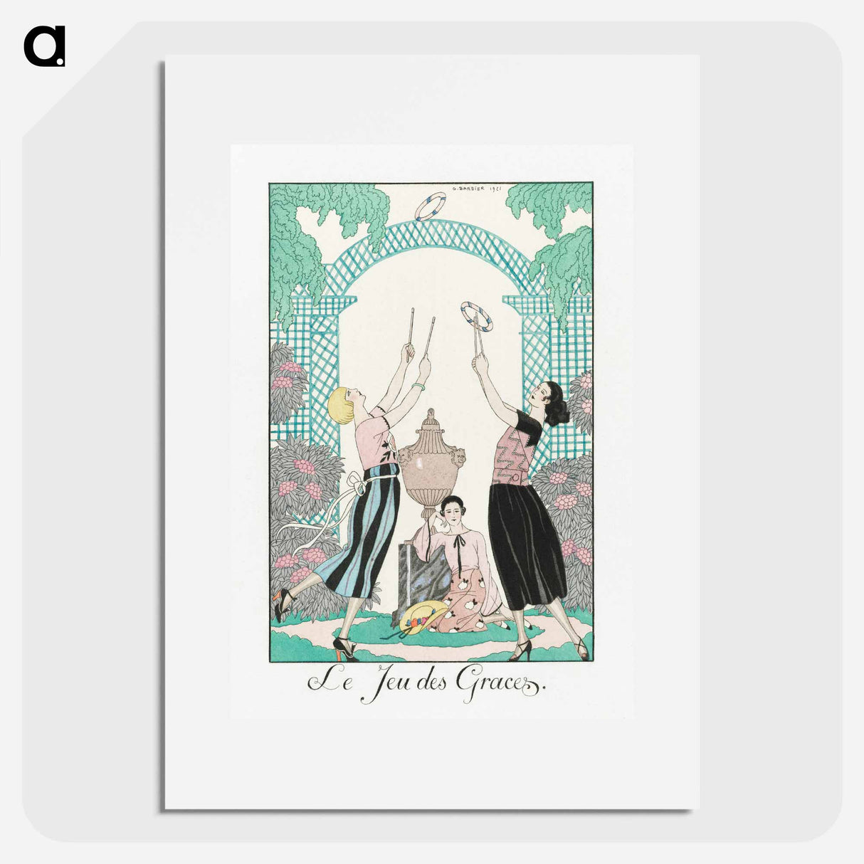 The Jeu des Graces - Georges Barbier Poster.