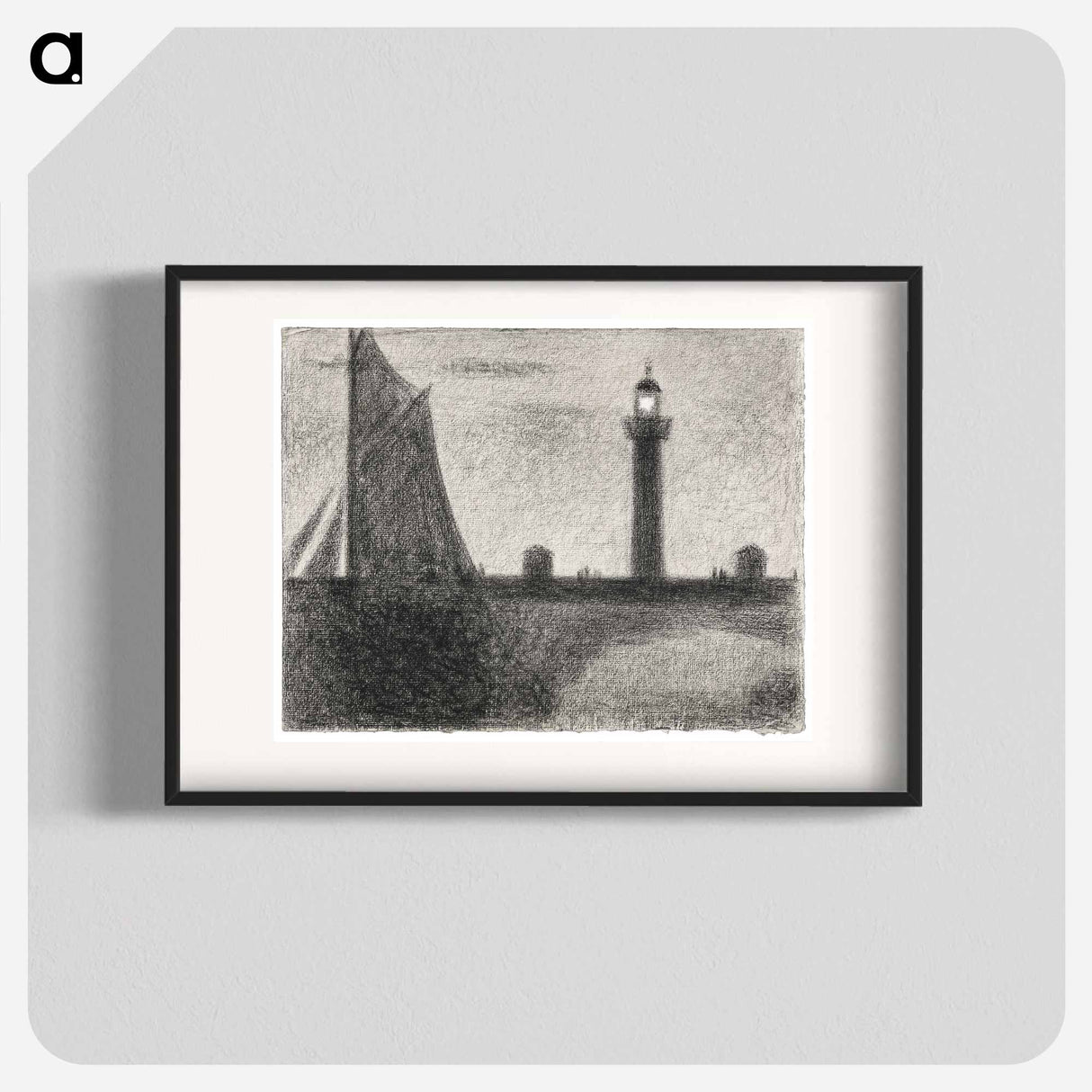 The Lighthouse at Honfleur - Georges Seurat Poster.