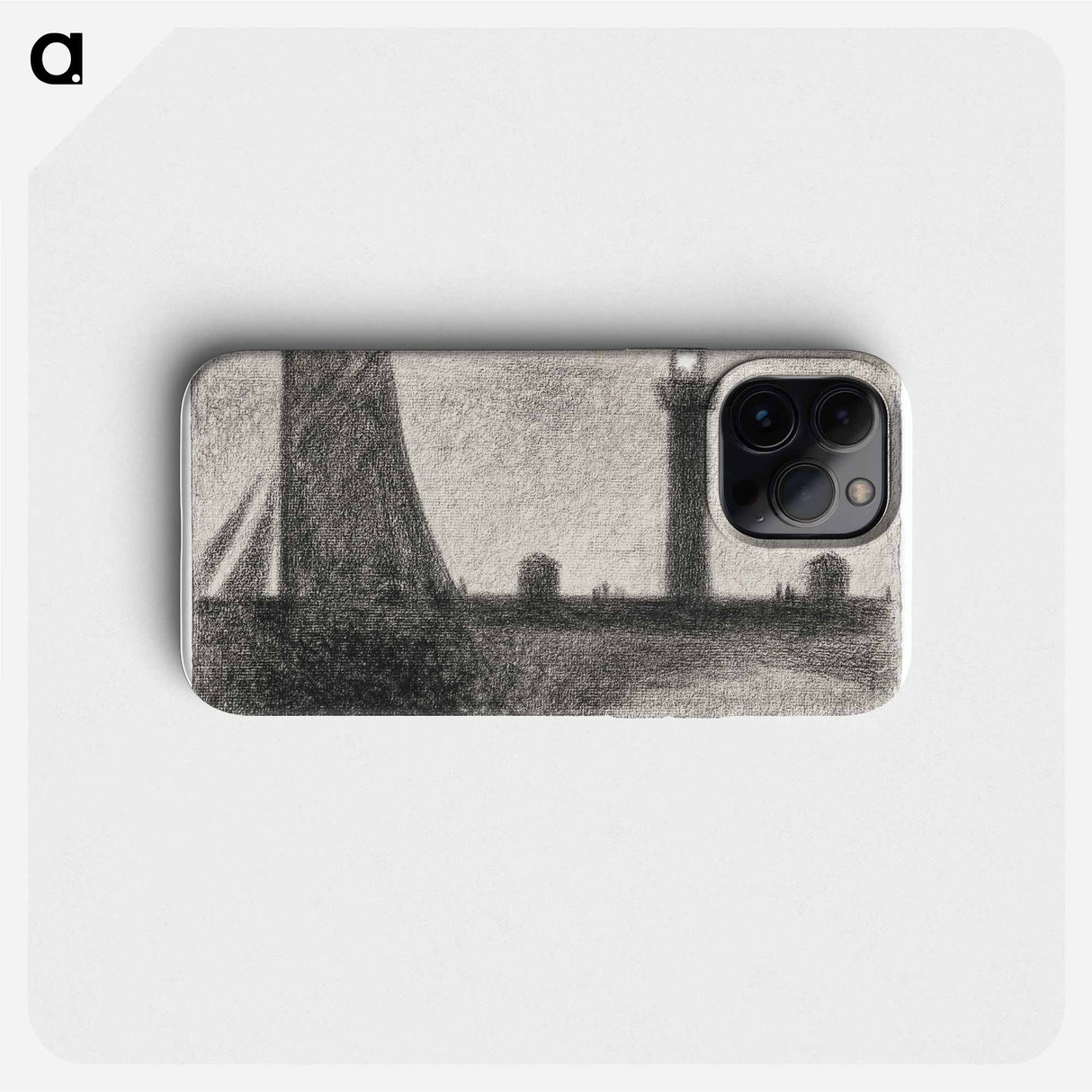 The Lighthouse at Honfleur - Georges Seurat Phone Case.