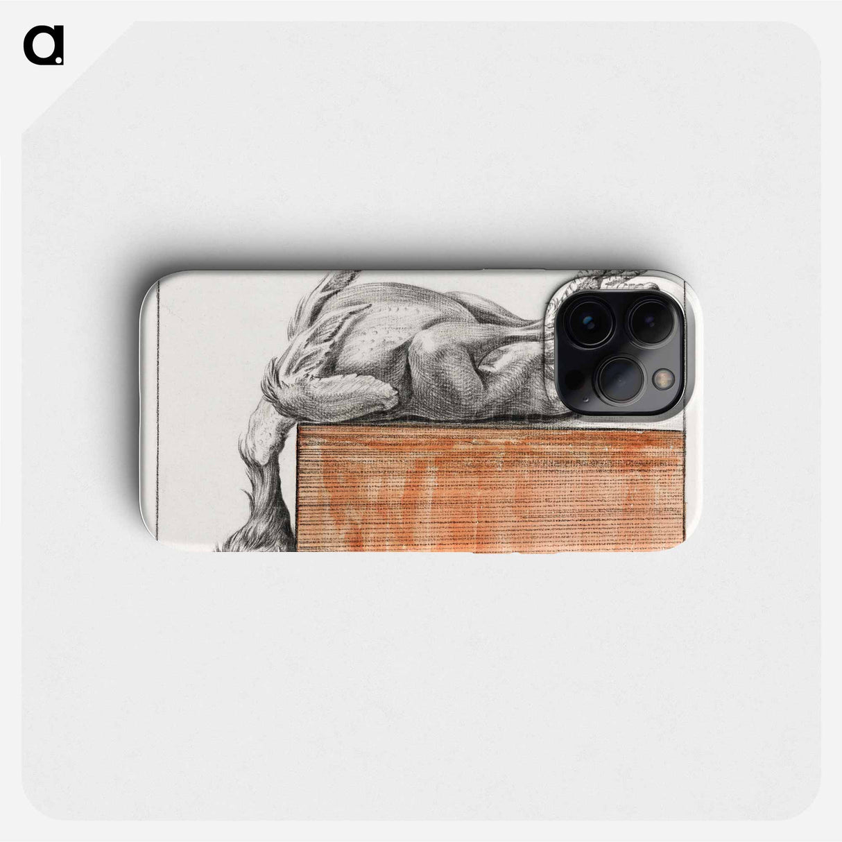 Reclining dead bird, hanging head down - ジャン ベルナール Phone Case.