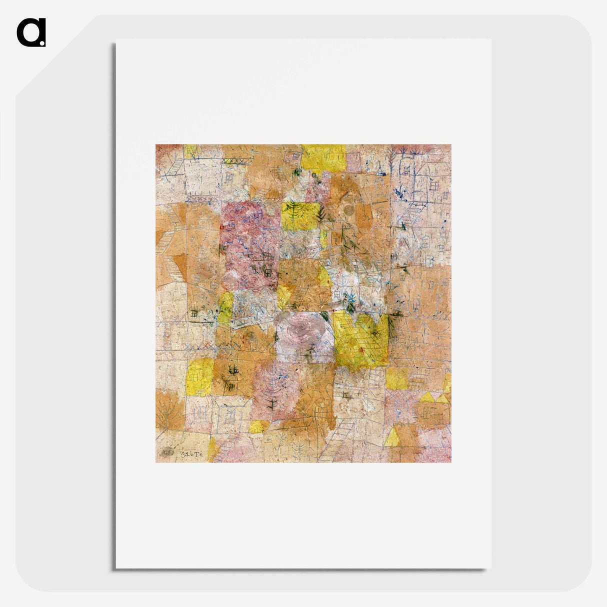 Suburban idyll (garden city idyll)
 - パウル クレー Poster.