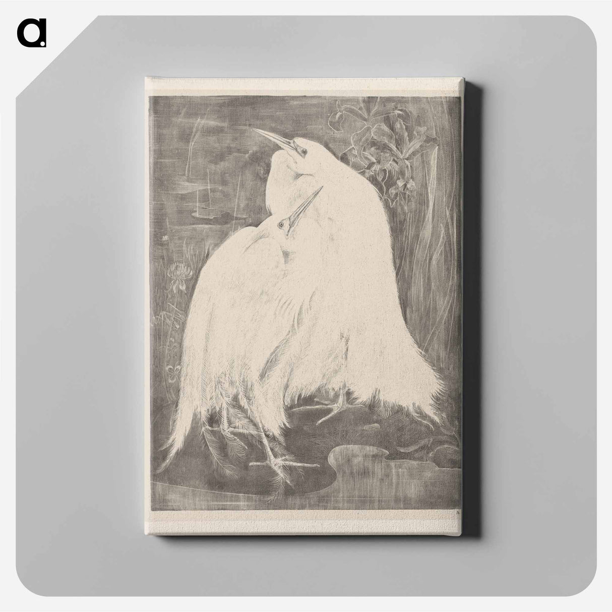 Twee zilverreigers - テオ ヴァン ホイテマ Canvas.