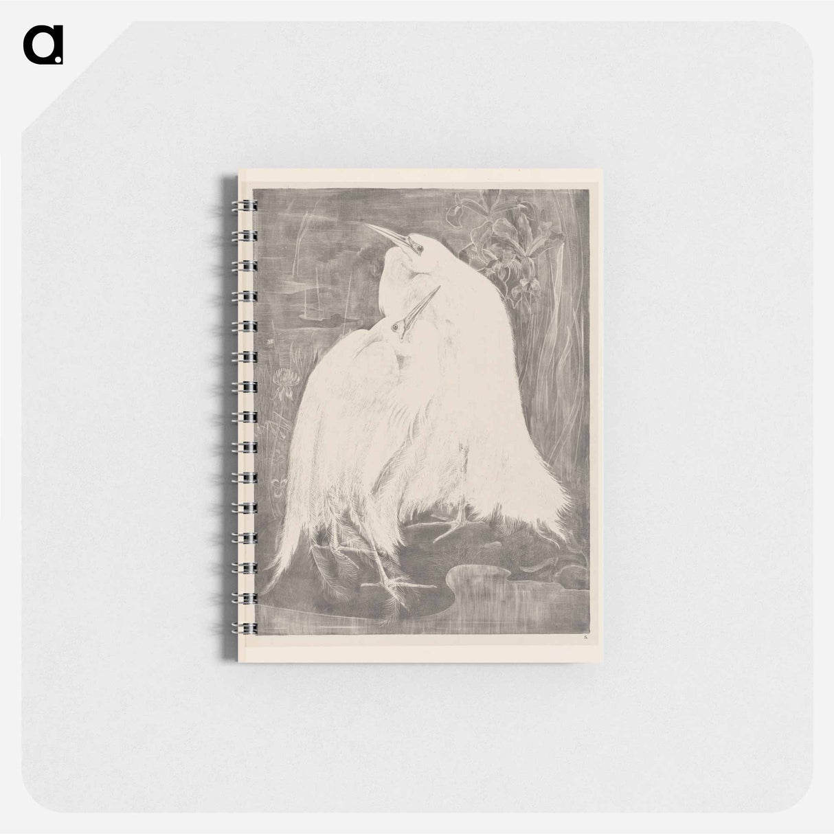 Twee zilverreigers - テオ ヴァン ホイテマ Memo.