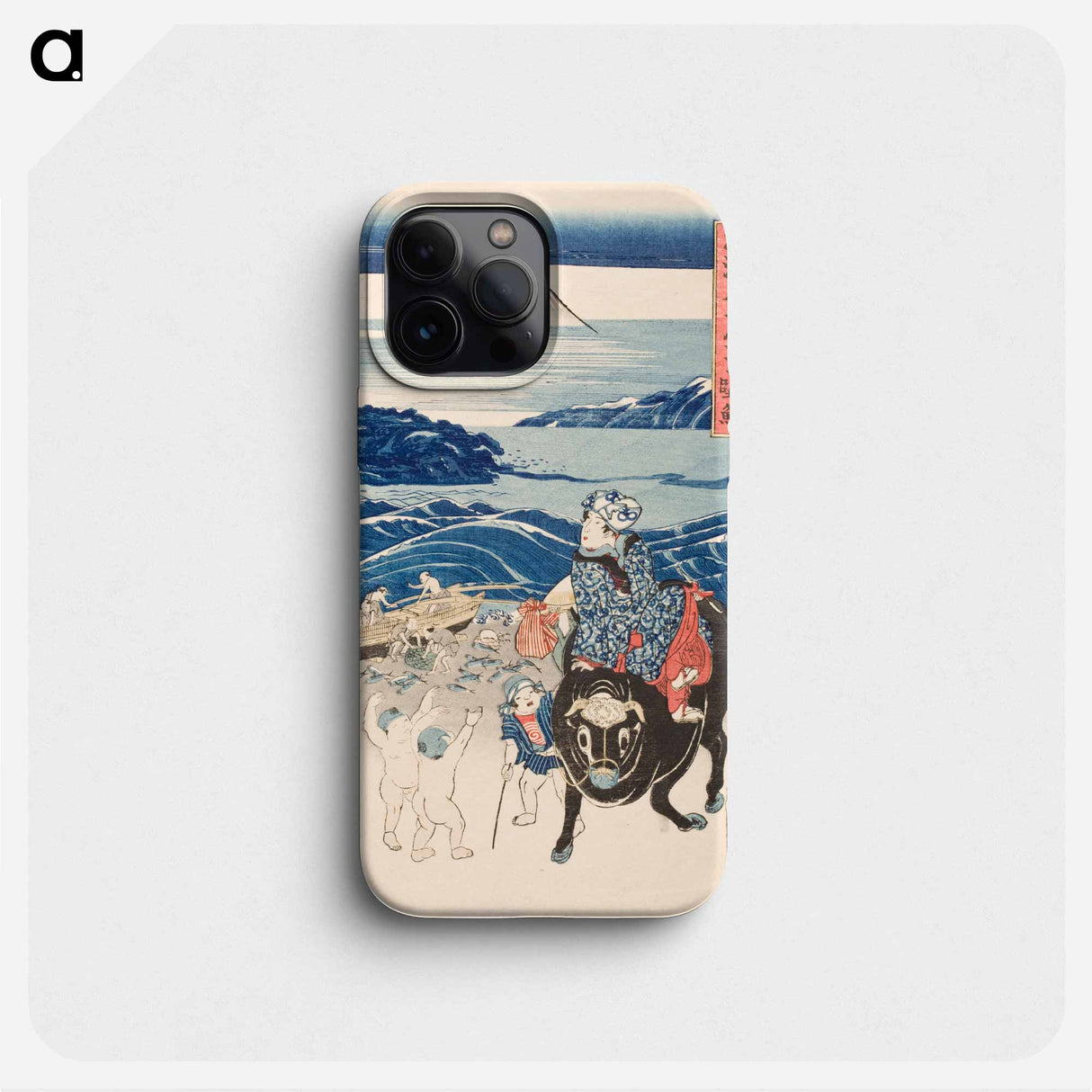 Sagami: Fisherman unloading Bonito - 歌川 国芳 Phone Case.