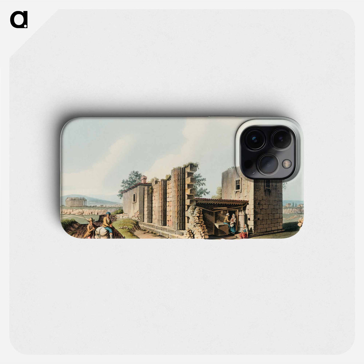 Ancient Temples at Agrigentum - オスマン帝国領内の景色 Phone Case.