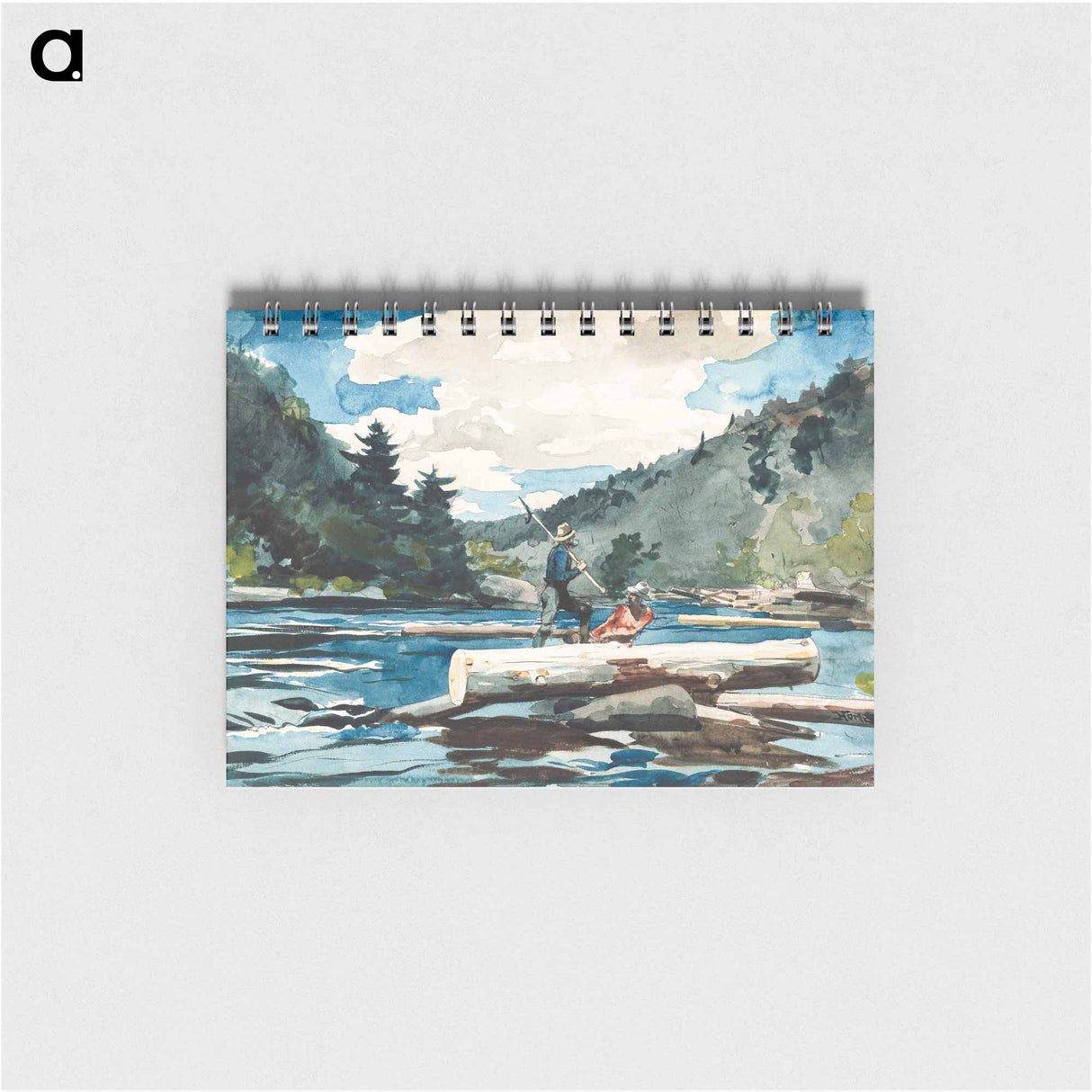 Hudson River, Logging - ウィンスロー ホーマー Memo.