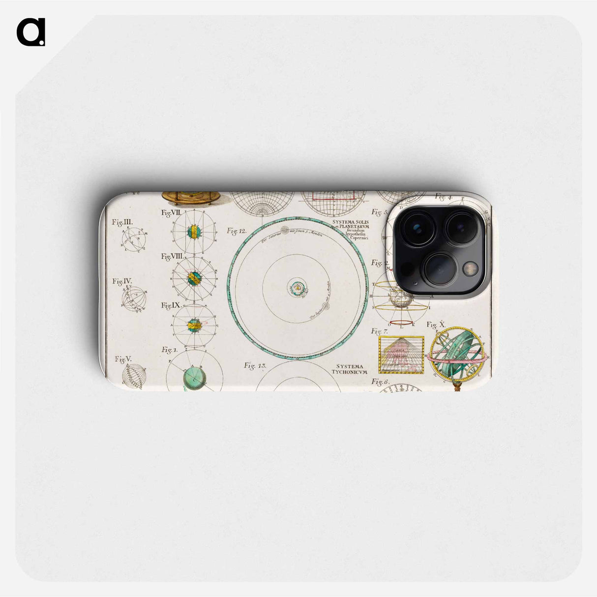 Schematismus geographiae mathematicae, id est repraesentatio - アンティーク地図 Phone Case.