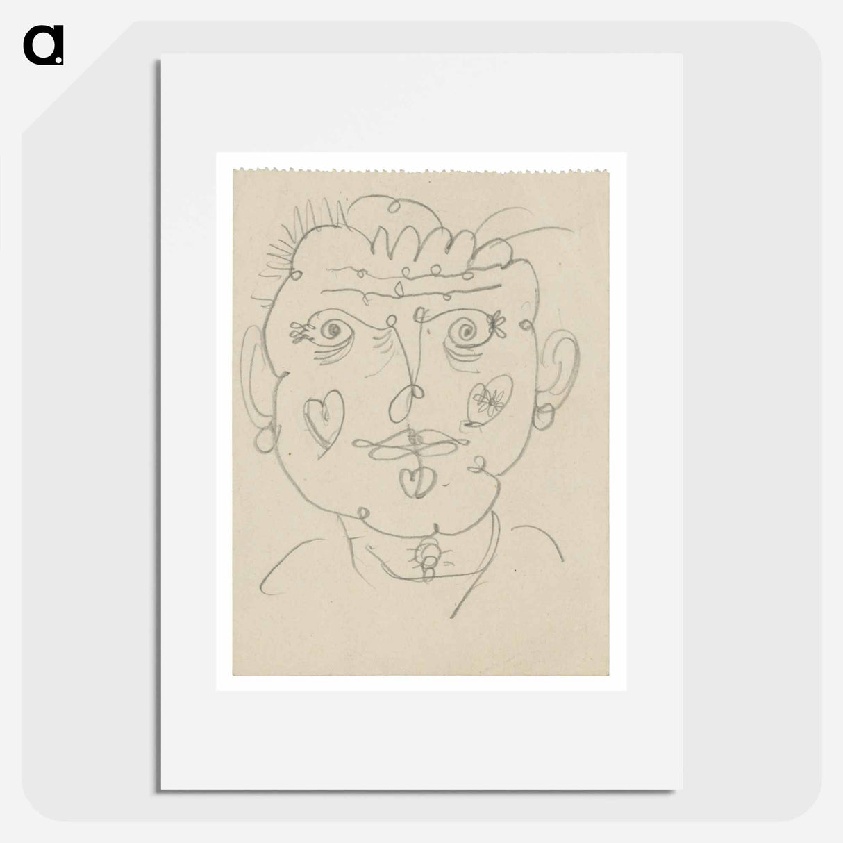 Sketchbook 22 arcimboldo effect (inserted sheet) - アーノルド ピーター ワイズ クビンチャン Poster.