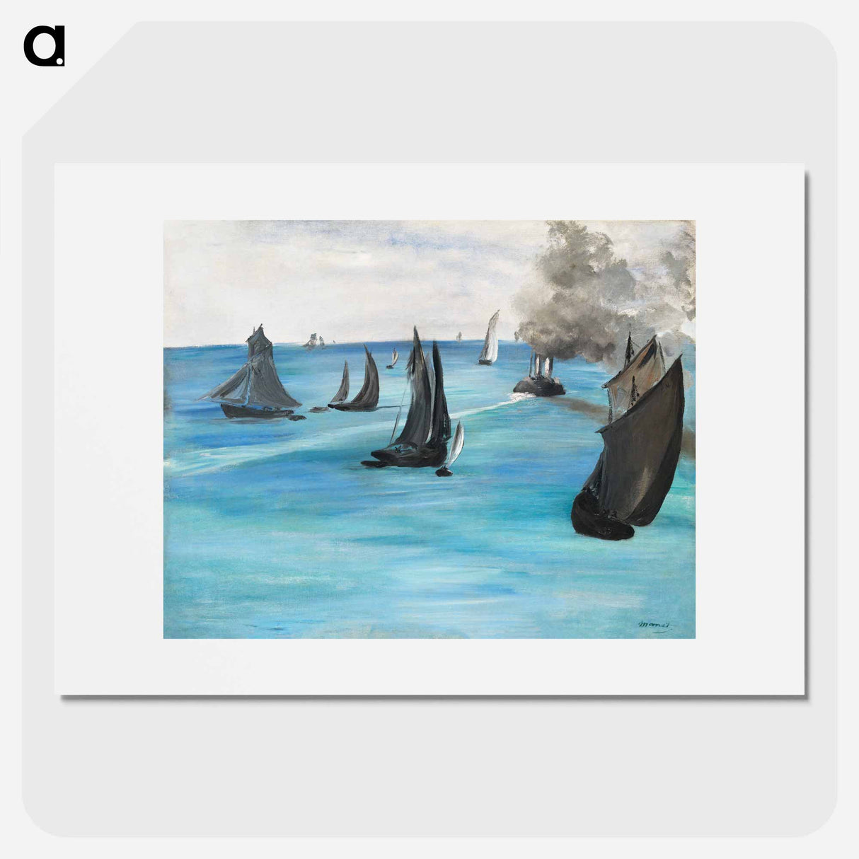 Sea View, Calm Weather - Edouard Manet Poster.