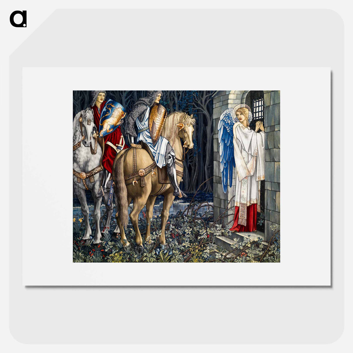 Quest for the Holy Grail Tapestries: The Failure of Sir Gawaine - エドワード バーン ジョーンズ Poster.