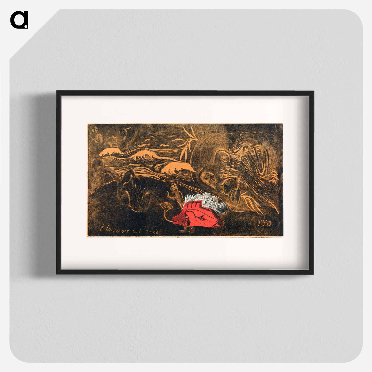 The Creation of the Universe - ポール ゴーギャン Poster.