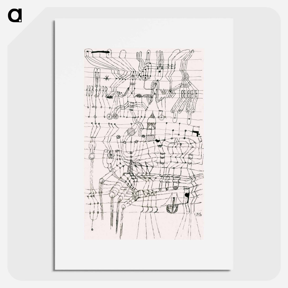Drawing Knotted in the Manner of a Net
- パウル クレー Poster.