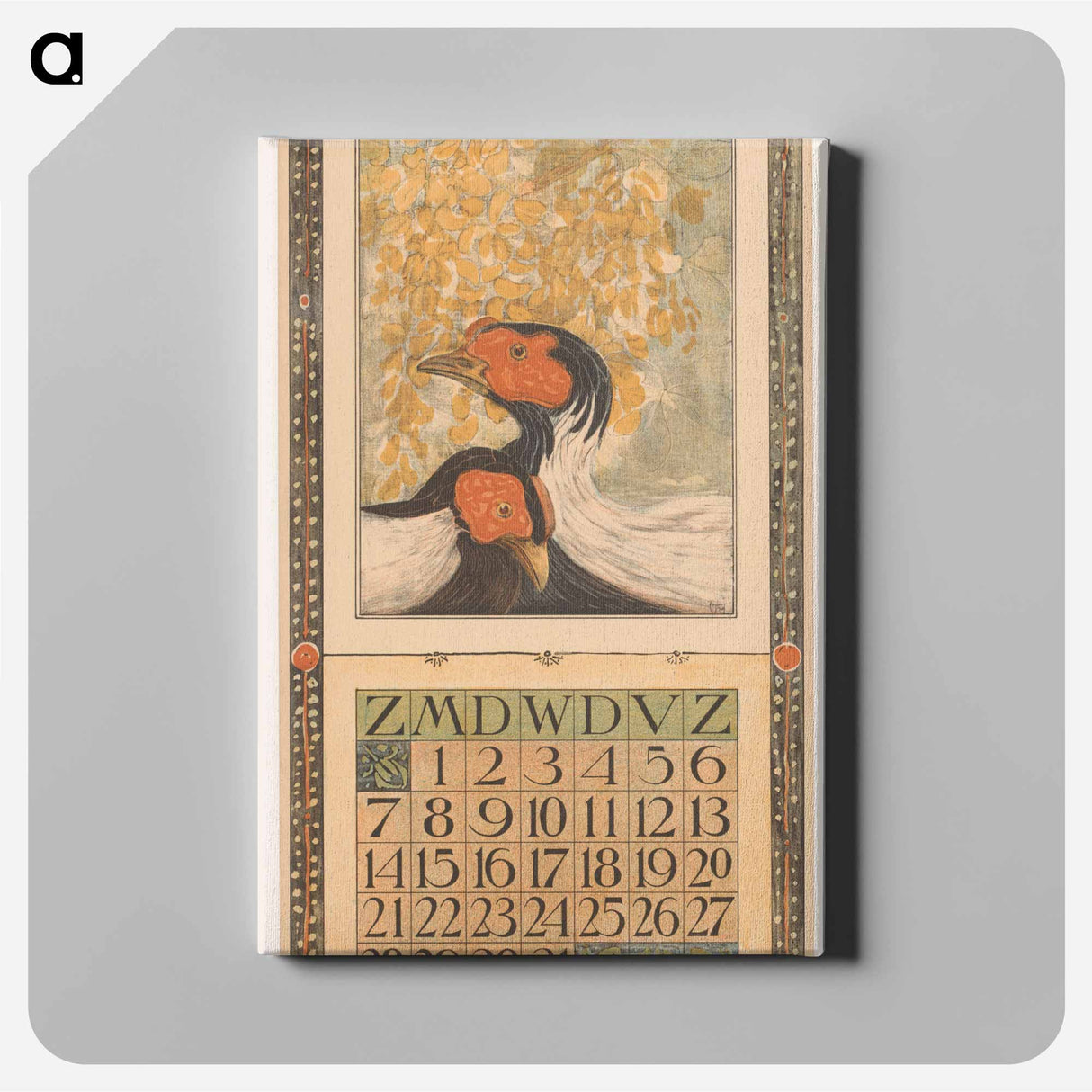 Kalenderblad mei met zilverfraisanten - テオ ヴァン ホイテマ Canvas.