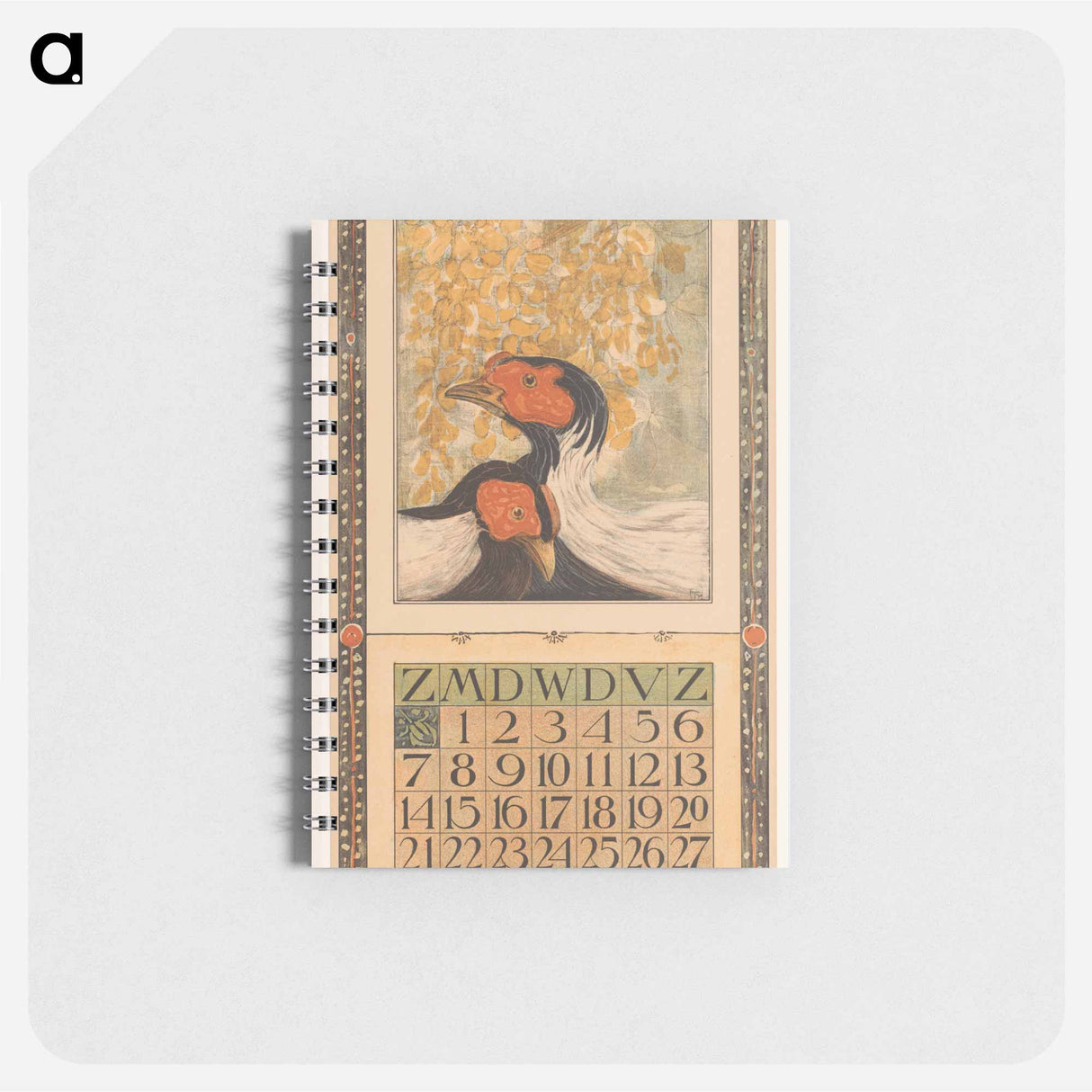 Kalenderblad mei met zilverfraisanten - テオ ヴァン ホイテマ Memo.