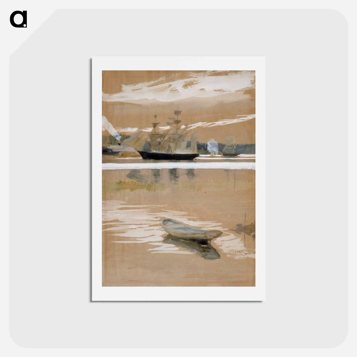 Näköala haikosta - アルバート エーデルフェルト Postcard.