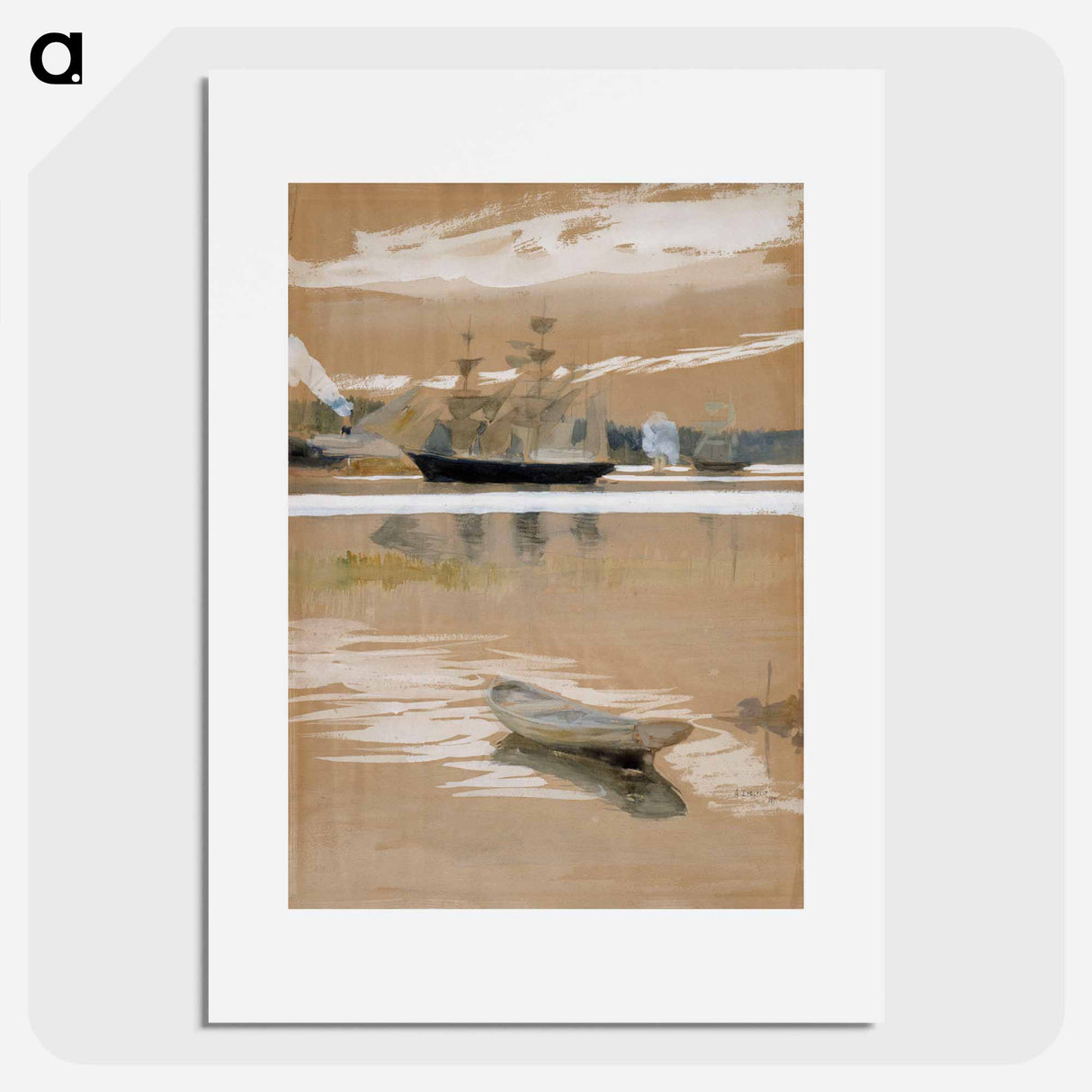 Näköala haikosta - アルバート エーデルフェルト Poster.