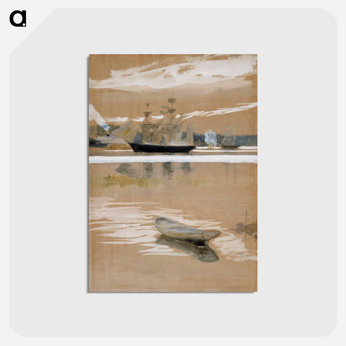 Näköala haikosta - アルバート エーデルフェルト Postcard.