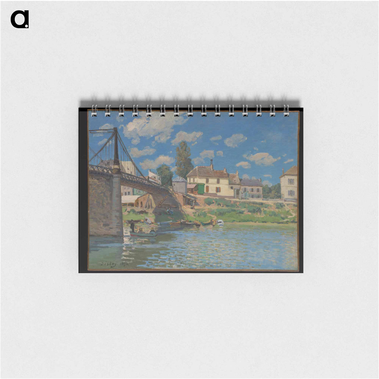 The Bridge at Villeneuve-la-Garenne - アルフレッド シスレー Memo.