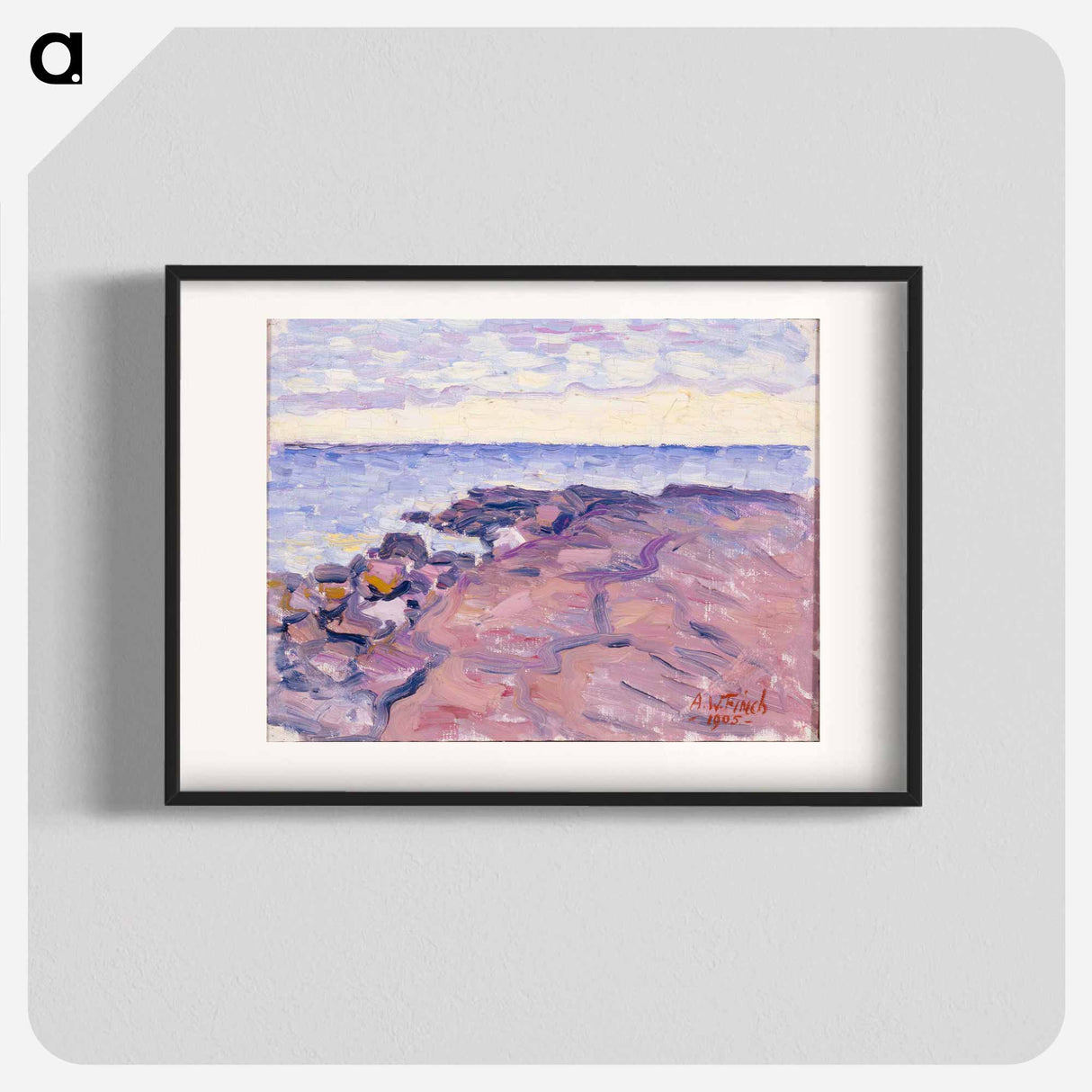 Rantakallioita - アルフレッド ウィリアム フィンチ Poster.