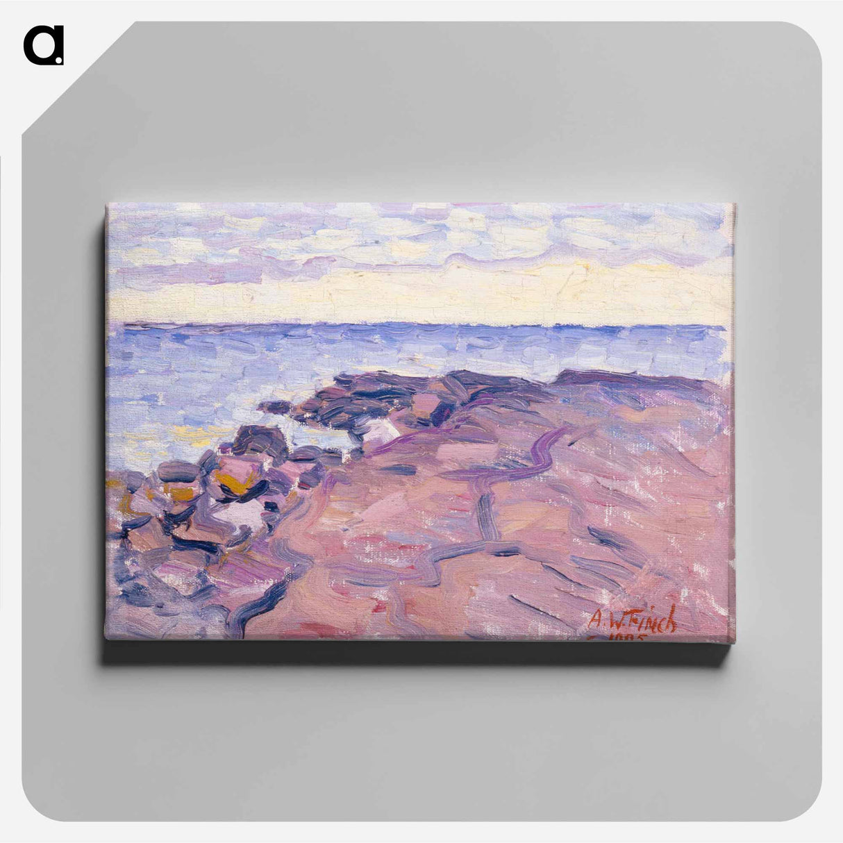 Rantakallioita - アルフレッド ウィリアム フィンチ Canvas.